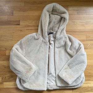 Zara Faux fur teddy bear jacket/coat